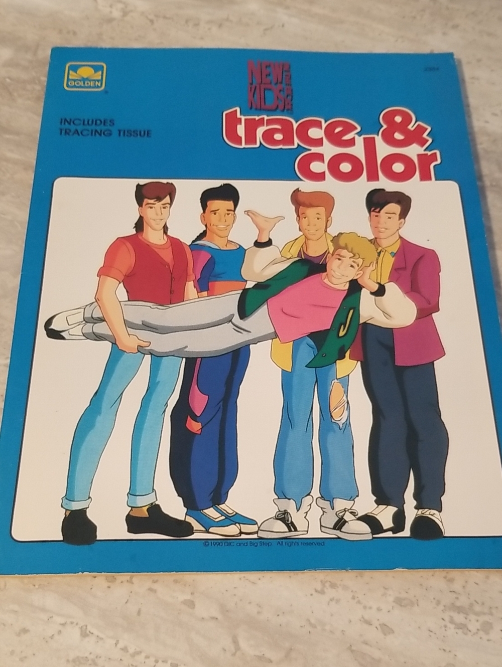 New Kids On The Block Trace & Color Activity Book